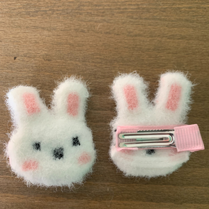 Fuzzy Bunny Clips