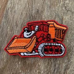 red Dump truck Iron On Patch