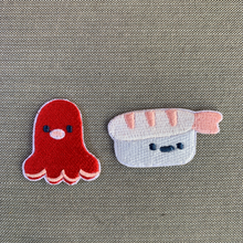 Load image into Gallery viewer, Embroidered Cartoon Sushi Patches

