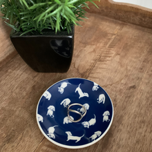 Load image into Gallery viewer, Lively Dog Porcelain Trinket Dish
