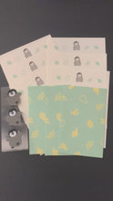 Load and play video in Gallery viewer, Japanese Mini Animal Stationery Set — Letter Paper and Envelopes
