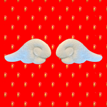 Load image into Gallery viewer, Puffy White fuzzy angel wings hair clips for Valentineseaster or Christmas fashion. 2 per pack from elementah.com
