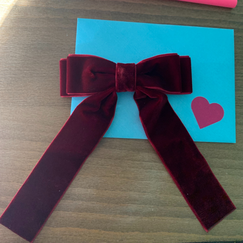 Velvet Bow Hair Clip