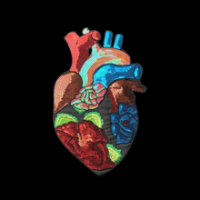 Load image into Gallery viewer, Sequin Anatomical Heart Patch
