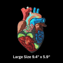 Load image into Gallery viewer, Sequin Anatomical Heart Patch
