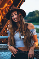 woman with stylish accessories