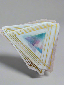 Hot Foil Mystical  triangle Stickers