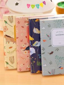 Cute Animal Cartoon Notebook has a plastic cover and lots of lined pages!  One lined notebook Random - We will select for you! Notebook measures 5.3 " x 3.7" 64 pages