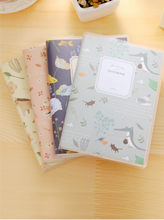 Load image into Gallery viewer, Cute Animal Cartoon Notebook has a plastic cover and lots of lined pages!  One lined notebook Random - We will select for you! Notebook measures 5.3 &quot; x 3.7&quot; 64 pages
