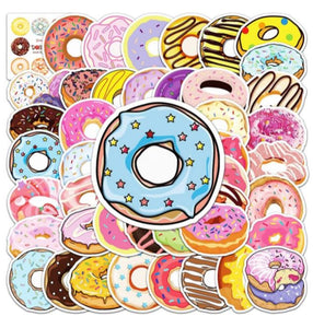 Donut Stickers 50/pk