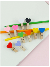 Load image into Gallery viewer, 10 piece heart clips
