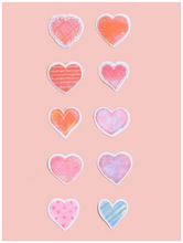 Load image into Gallery viewer, Darling Heart Pattern Stickers - 70 pack
