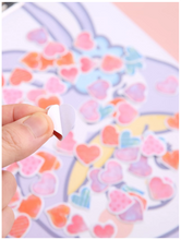 Load image into Gallery viewer, Darling Heart Pattern Stickers - 70 pack
