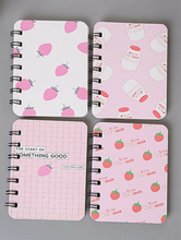 Load image into Gallery viewer, Strawberry Theme Spiral Notebook
