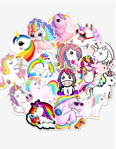 50 pcs unicorn stickers