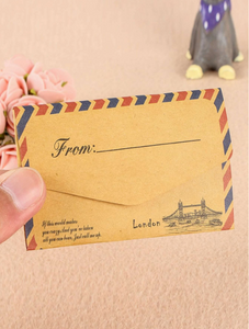 London Love Note Secret Envelope Design Sticky Note