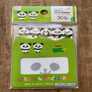 panda sticky note and page flag set