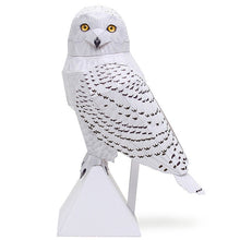 Load image into Gallery viewer, Snowy Owl 3D Paper Model
