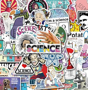 Science-Themed Stickers - 50/pk